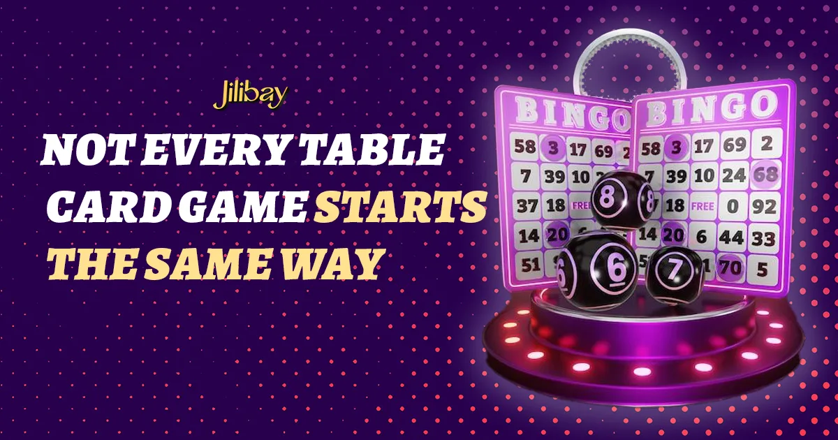 Not Every Table Card Game Starts the Same Way